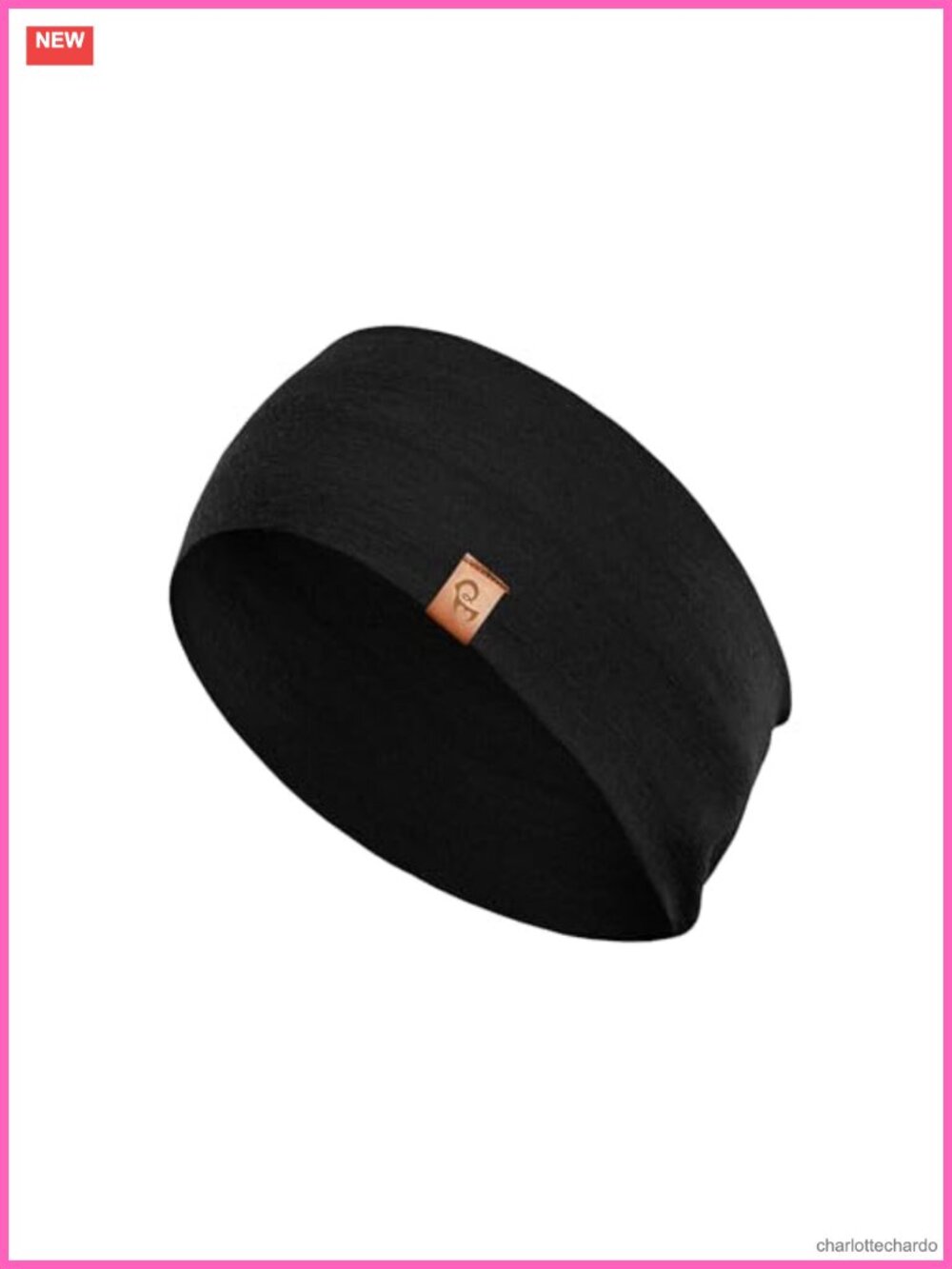 100% Merino Wool Headband Non-Slip Workout Sweatband One Size